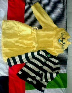 Халат/кофта Benetton размер 1,5-3 года+шлёпки