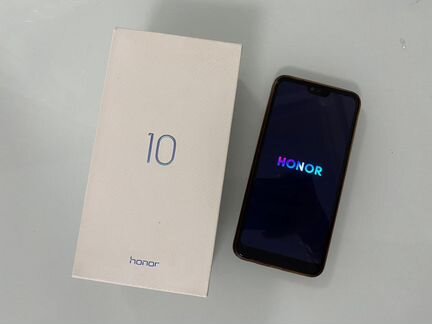 Телефон Honor 10 128 Гб с коробкой и чеком