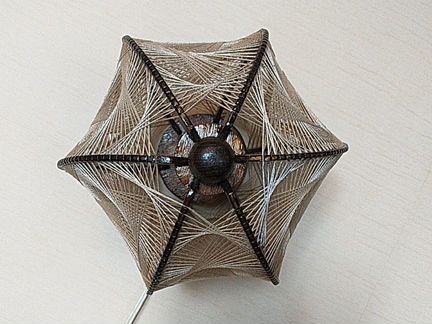Светильник плетёный