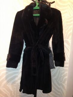 Шуба (щипаная нутрия) + норка