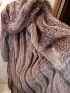 Шуба из енота с капюшоном,Греция