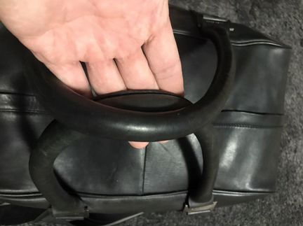 Кожаная дорожная сумка Hugo Boss