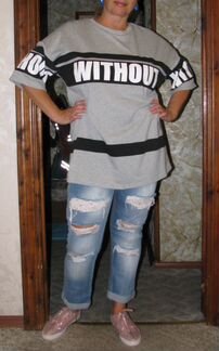 Не бабская. спортивного плана туника р.50-54