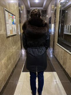 Парка с натуральным мехом aprb