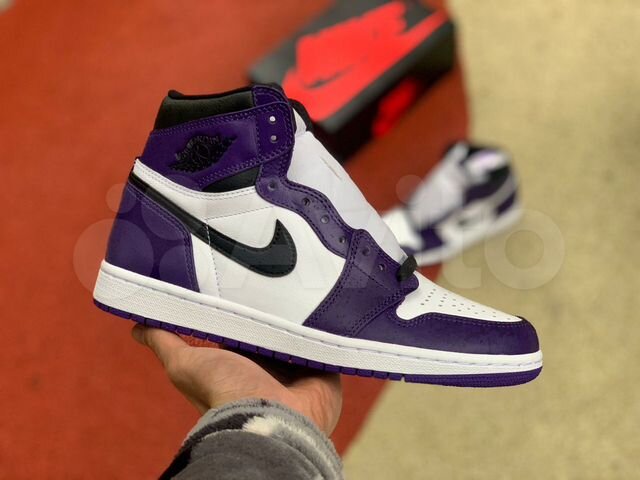 purple high top jordan 1