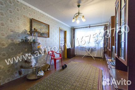 3-к квартира, 53.9 м², 1/4 эт.