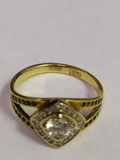 Кольцо с бриллиантом 0,6 ct