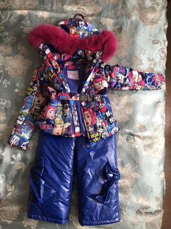 Зимний костюм для девочки 110