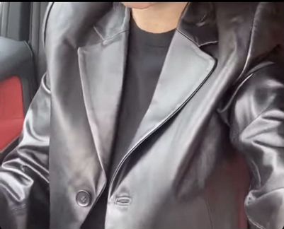 Кожаная куртка (пиджак) женская