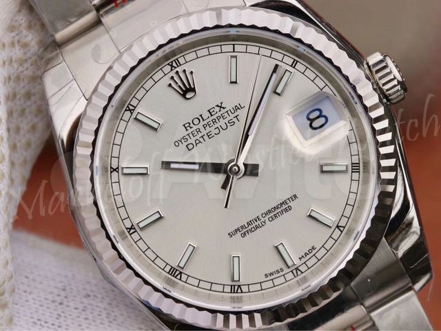rolex datejust 36mm white dial