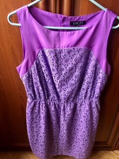 Летнее платье ярко-сиреневое