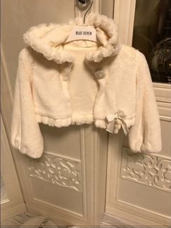 Коротенькая декоративная меховая балеро