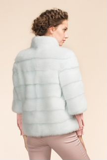 Шуба из норки, автоледи Арт 1156. Размер 44