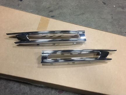 Хром птф накладка на туманку Mercedes ML166 AMG