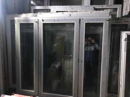 Трёхстворчатый окно пвх 157(в) х177(ш)