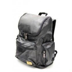 Рюкзак черный из экокожи Three-box 2365 в Москве