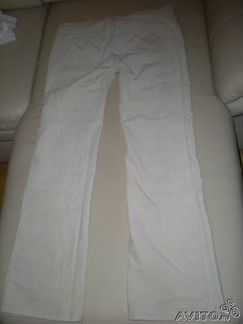 Новые бежевые брюки вельвет 46-48 легкий клеш