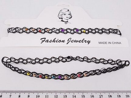 Чокер кружевное украшение на шею ожерелье кулон