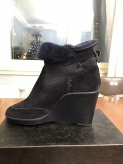 Синие замшевые ботильоны от Salvadore Ferragamo, 3
