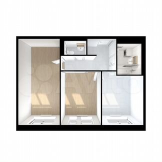 2-к квартира, 50.9 м², 19/22 эт.
