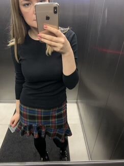 Юбка zara в клетку
