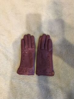 Перчатки кожаные