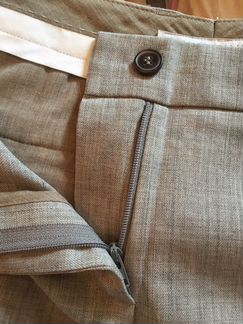 Серые льняные бриджи Fabiana Filippi (оригинал)