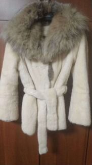 Шуба норковая с капюшоном 44-46