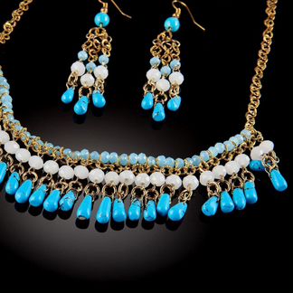 Колье из серьги 