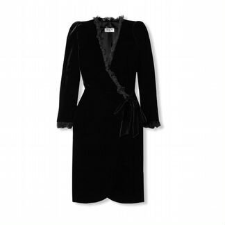 Бархатное платье YSL