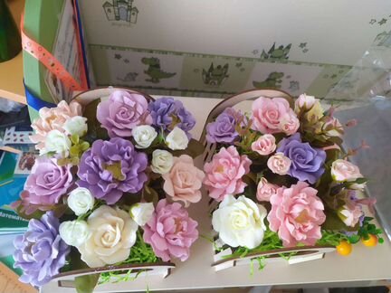 Шикарные букеты из мыла ручной работы