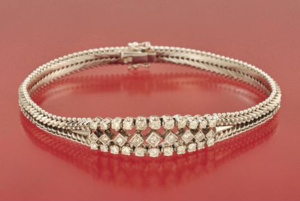 Браслет золото 585 пробы Бриллианты