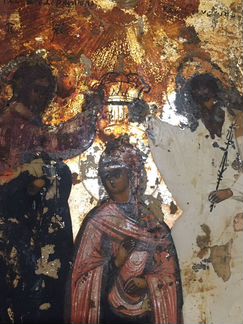 Икона коронование пресвятой Богородицы кипарис