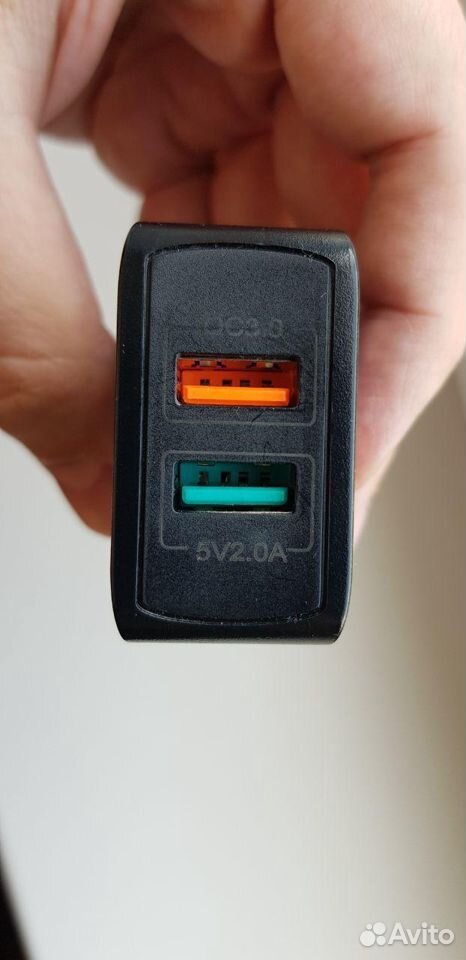 Зарядное устройство topk QC 3.0, 2 порта