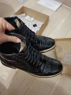 Ботинки лаковая кожа