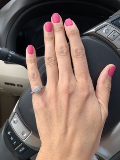 Кольцо белое золото с бриллиантами