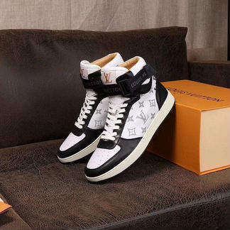 Кеды высокие кожаные Луи виттон кроссовки