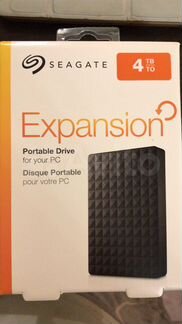 Портативный HDD Seagate expansion 4tb новый
