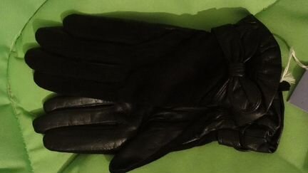 Перчатки новые, кожано-замшевые