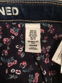 Утепленные джинсы H&M, 140