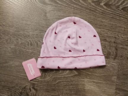 Шапочка новая трикотажная на девочку от 2 до 5 лет