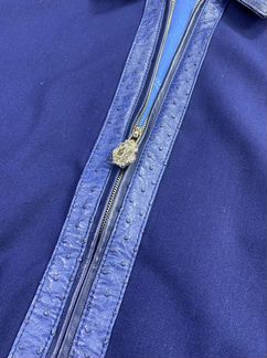 Куртка billionaire со вставками кожи страуса