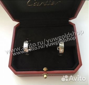 Золотые серьги 585 пробы с брил. 0.18 ct