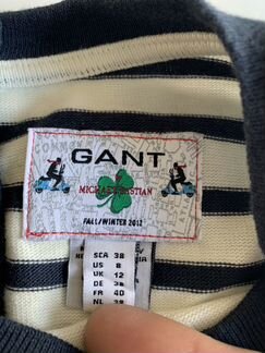 Платье из хлопка и шерсти Gant by Michael Bastian