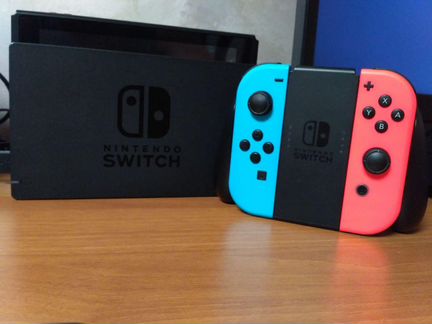 Nintendo Switch, красный-синий