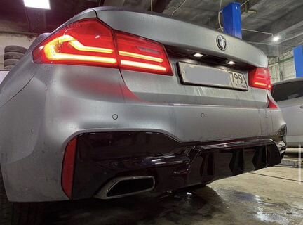 Диффузор BMW G30 m5 f90 чёрный