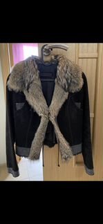 Куртка кожаная-замшевая