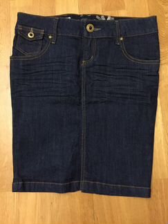 Новая синяя джинсовая юбка S 42-44