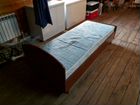 Кровать односпальная с матрасом бу 90х200 объявление продам