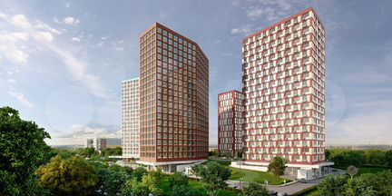 2-к апартаменты, 65.4 м², 16/21 эт.
